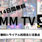 DMM TVの14日間無料トライアル利用法と注意点を解説！